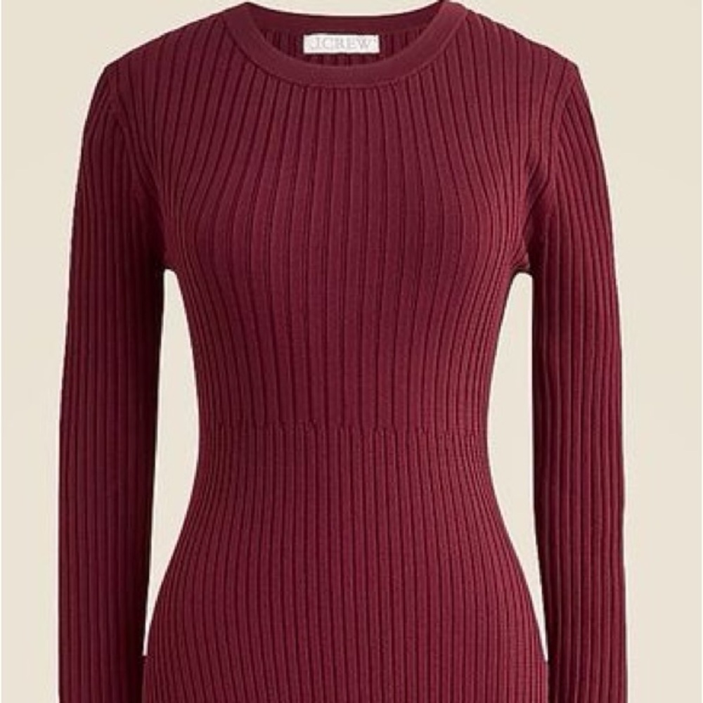 J.Crew Super-stretch ruffle sweater-dress - Picture 6 of 13